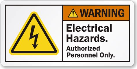 electrical box cover labels|warning labels for electrical panels.